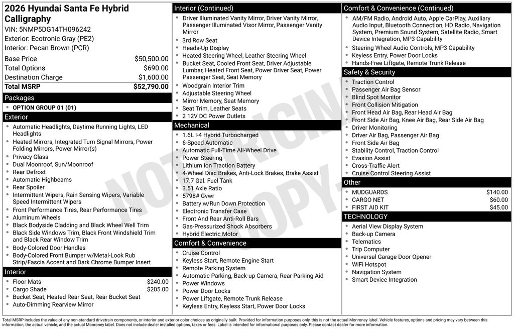 hyundai santa fe 2026 5NMP5DG14TH096242 image hyundai santa fe 2026 5NMP5DG14TH096242 image